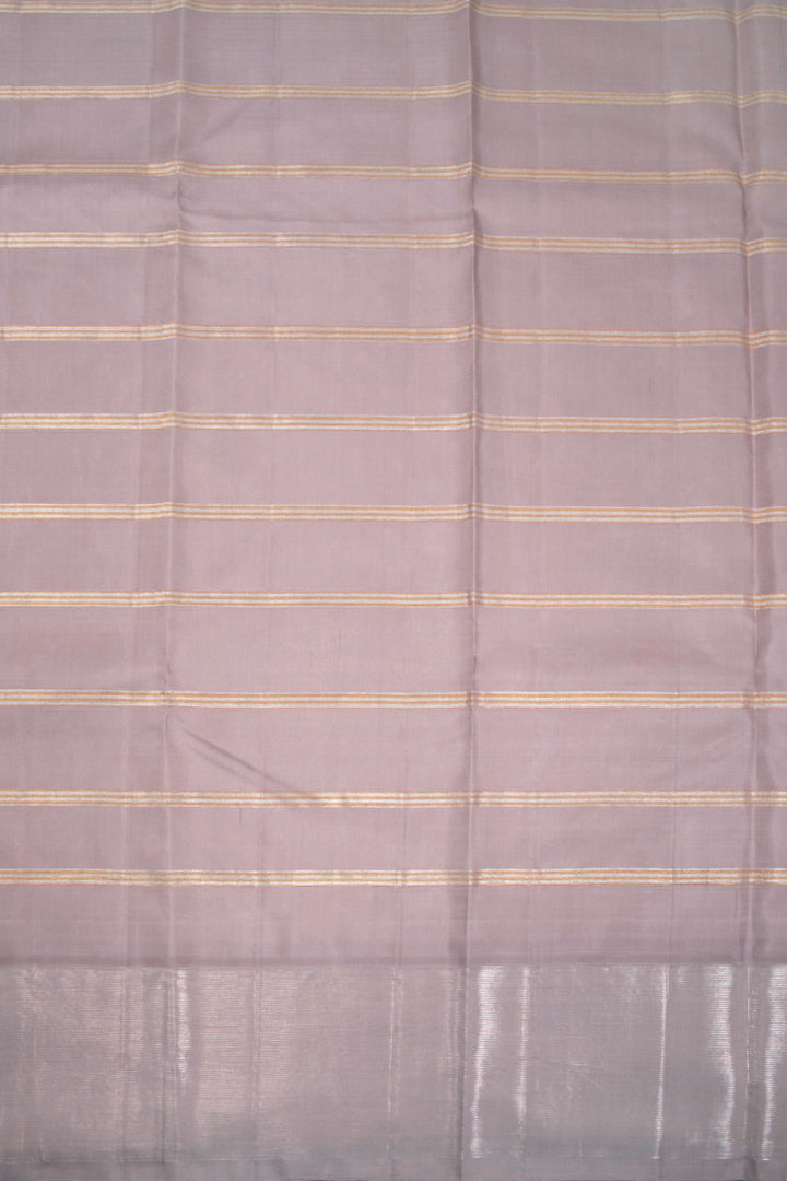 Pastel Pink Handloom Korvai Kanjivaram Silk Saree 10070632