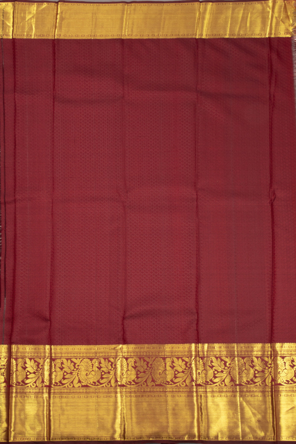 Brown Kanchipuram Pure Zari Silk Saree 10072869