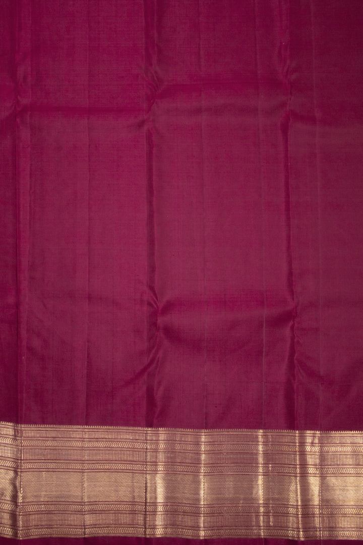 Maroon Bridal Kanjivaram Pure Zari Silk Saree 10072877