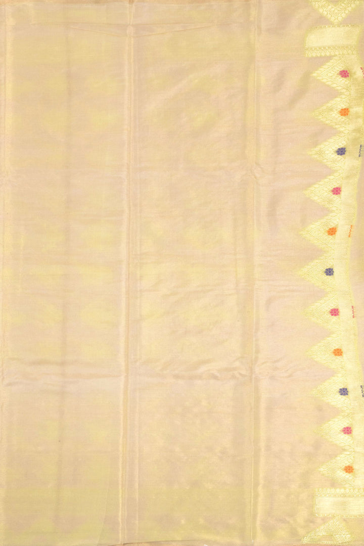 Cream Banarasi Tissue Silk Saree 10072282