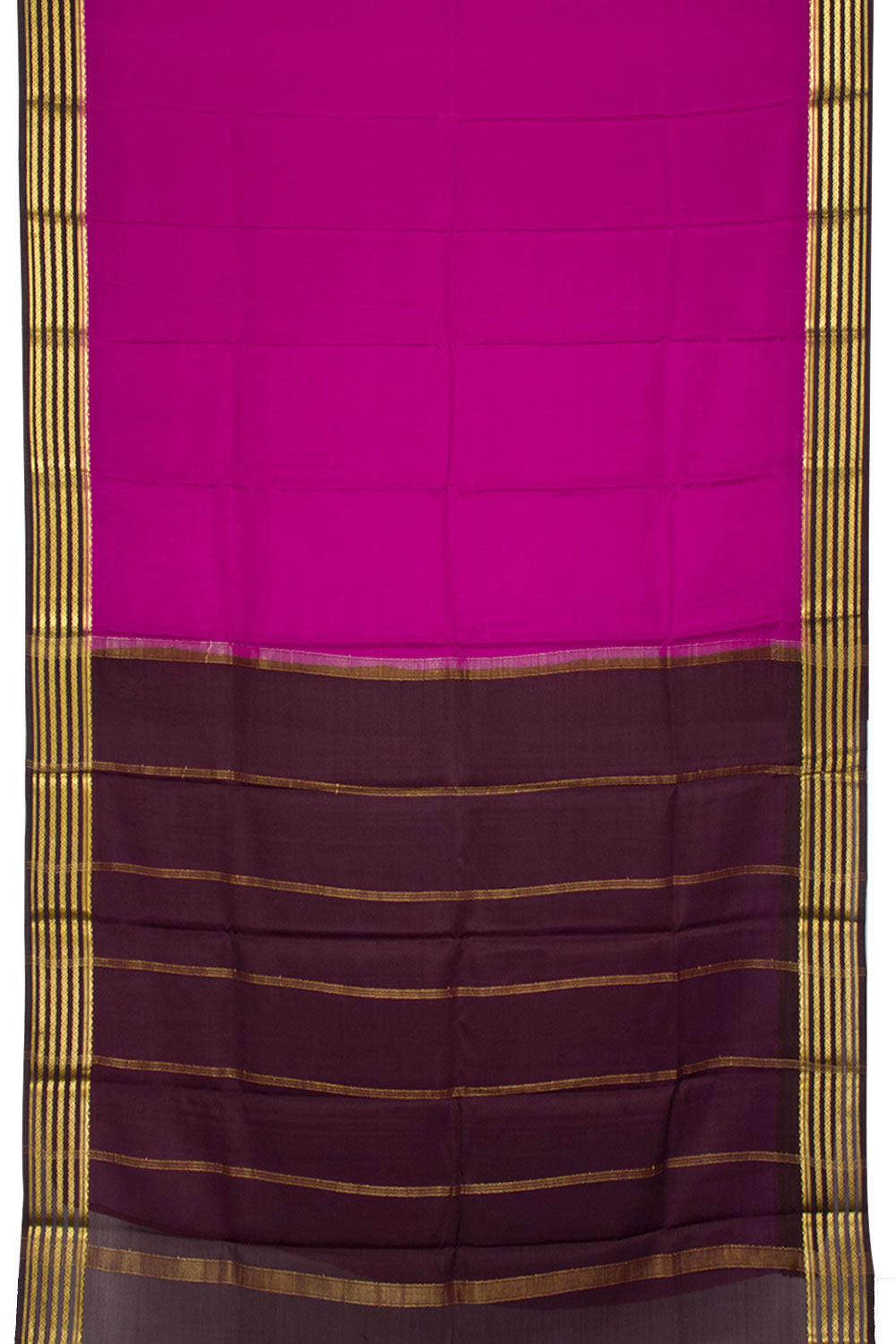 Raspberry Pink Mysore Crepe Silk Saree 10062306