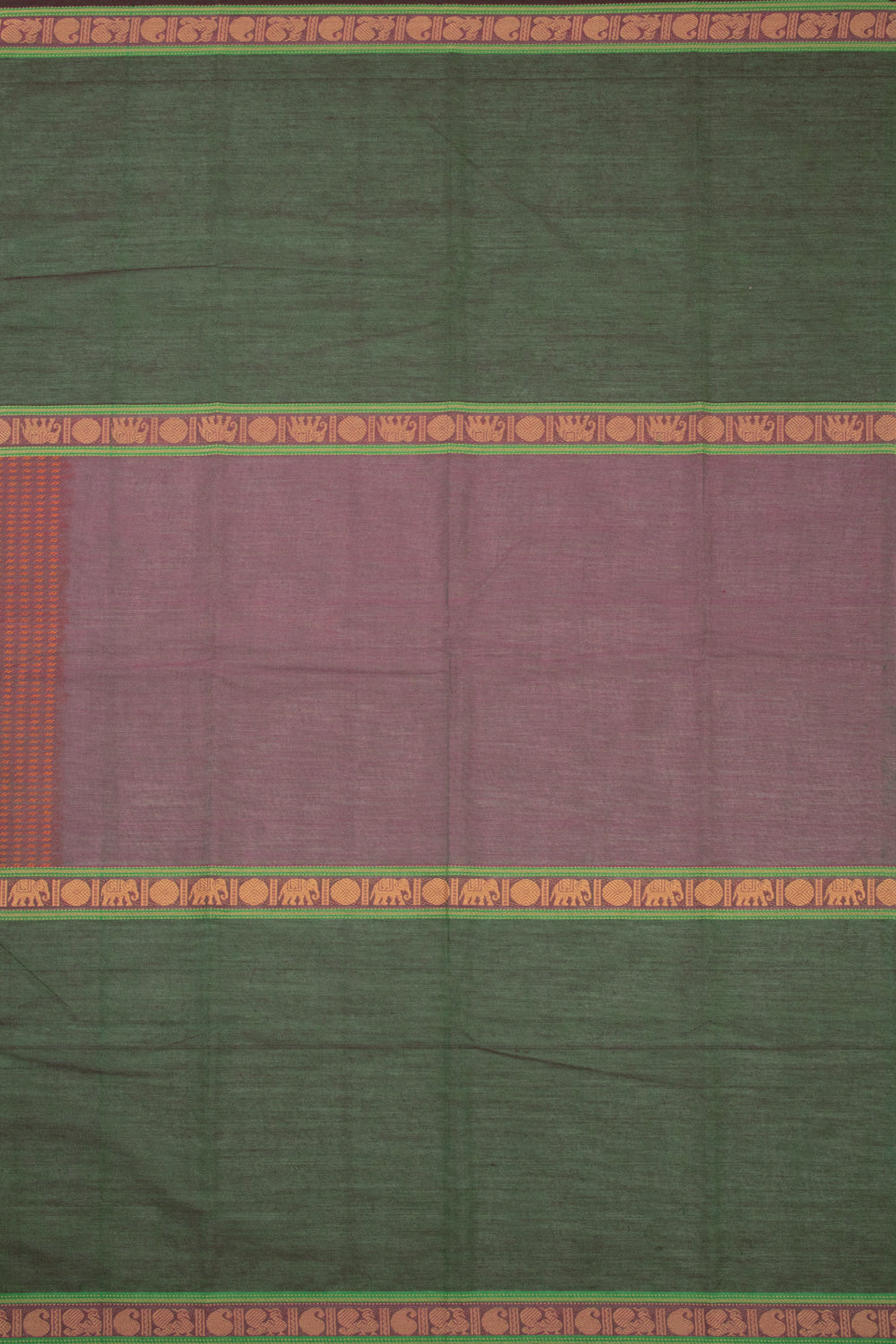 Green Handloom Chettinad Cotton Saree 10072615