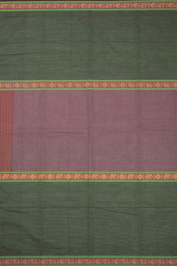 Green Handloom Chettinad Cotton Saree 10072615