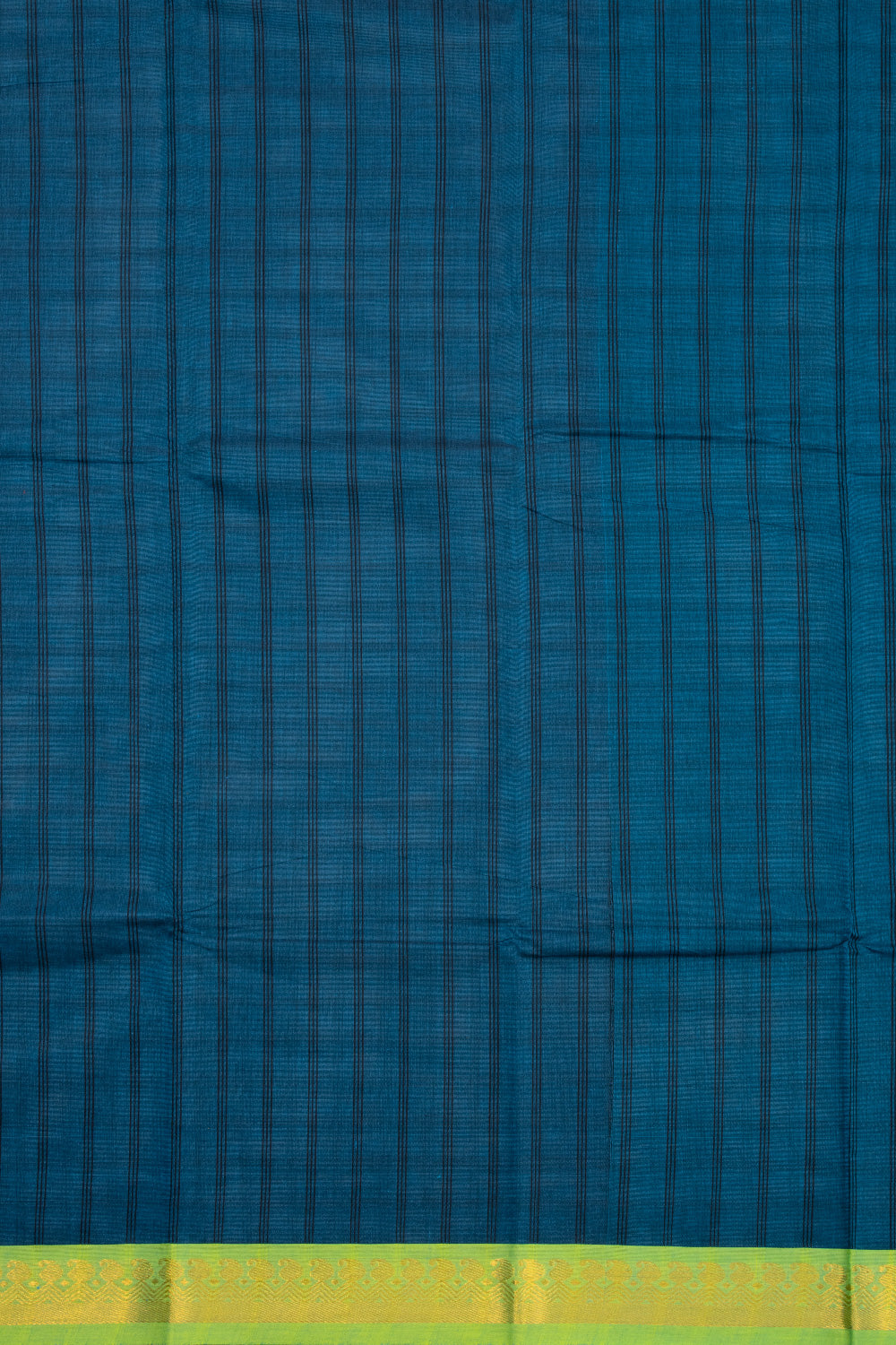 Blue Handloom Chettinad Cotton Saree 10072630