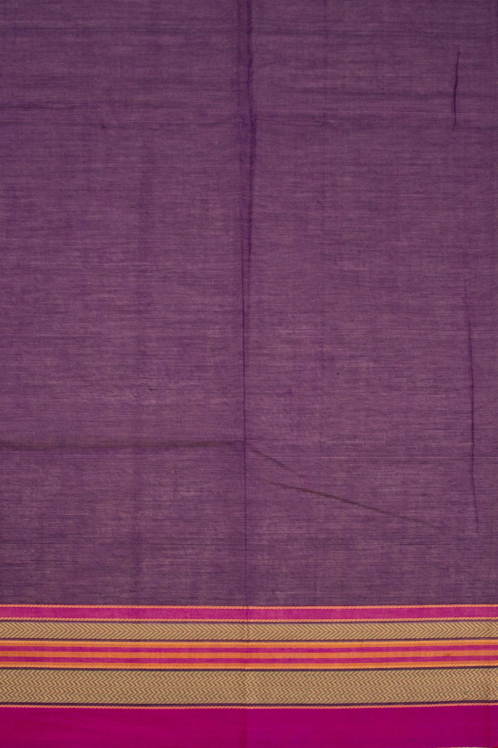 Purple Handloom Chettinad Cotton Saree 10072638