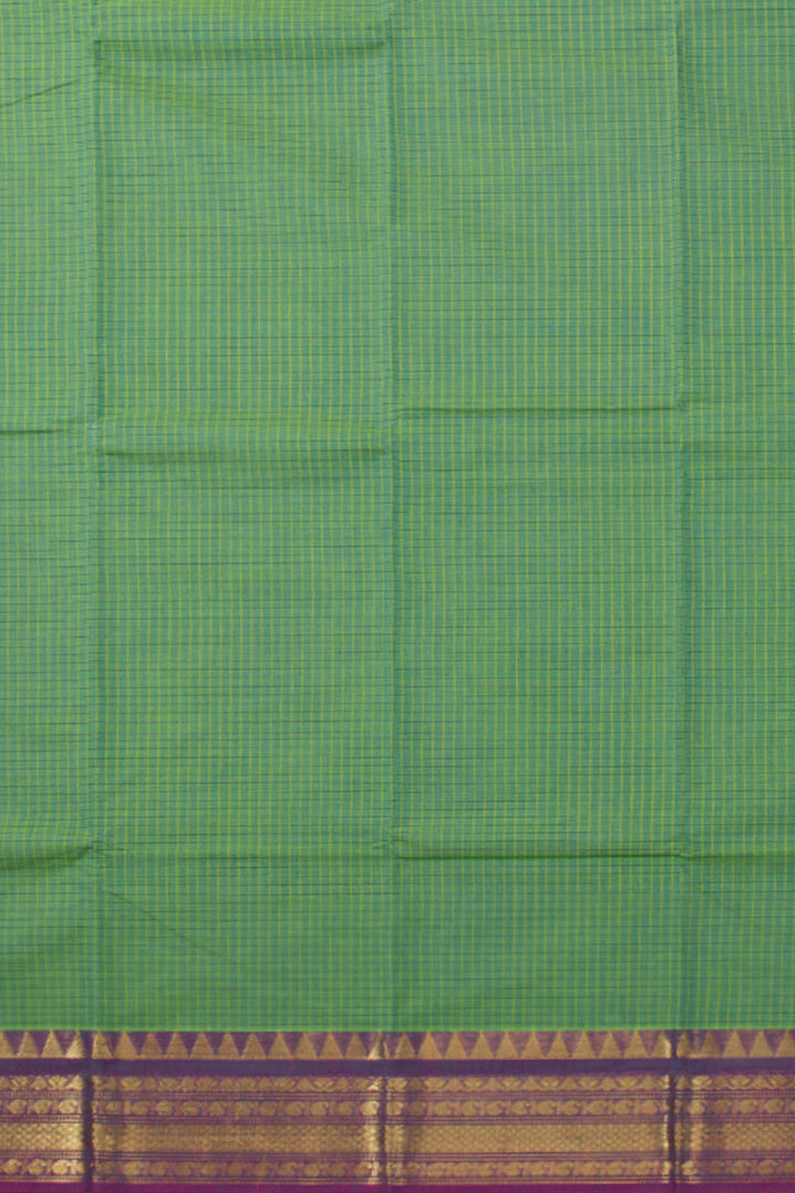 Green Handloom Chettinad Cotton Saree 10072674