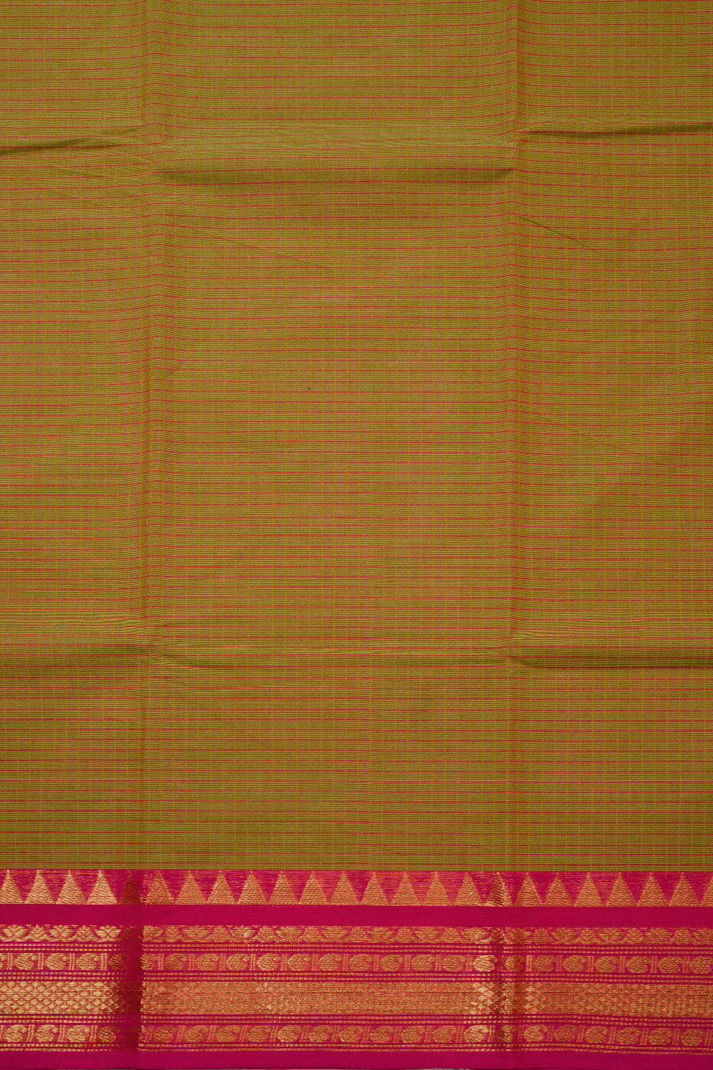 Yellow Handloom Chettinad Cotton Saree 10072675