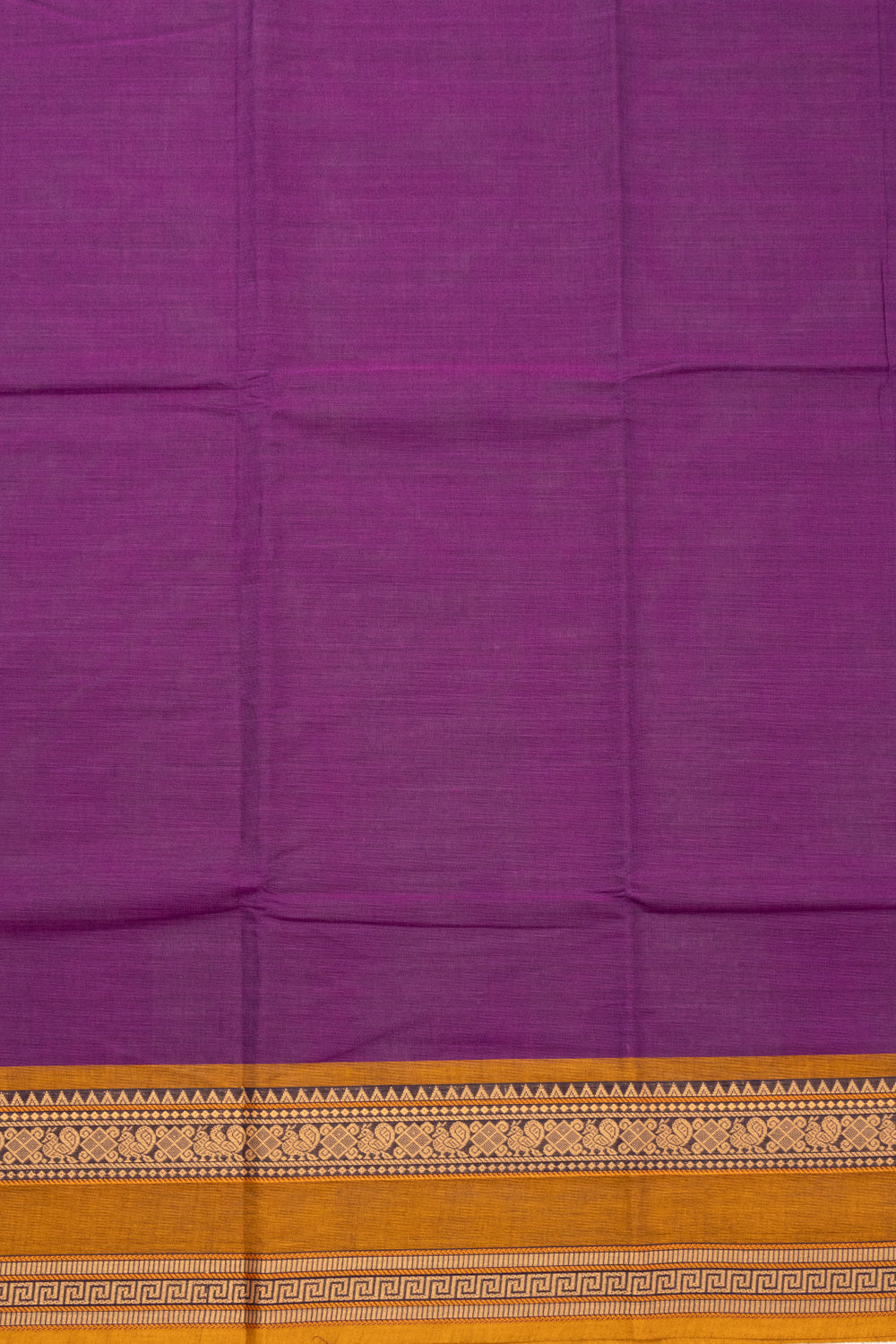 Purple Handloom Chettinad Cotton Saree 10072704