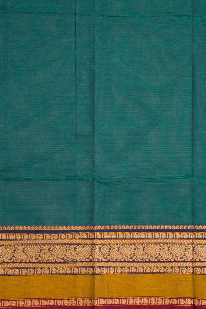 Green Handloom Chettinad Cotton Saree 10072707