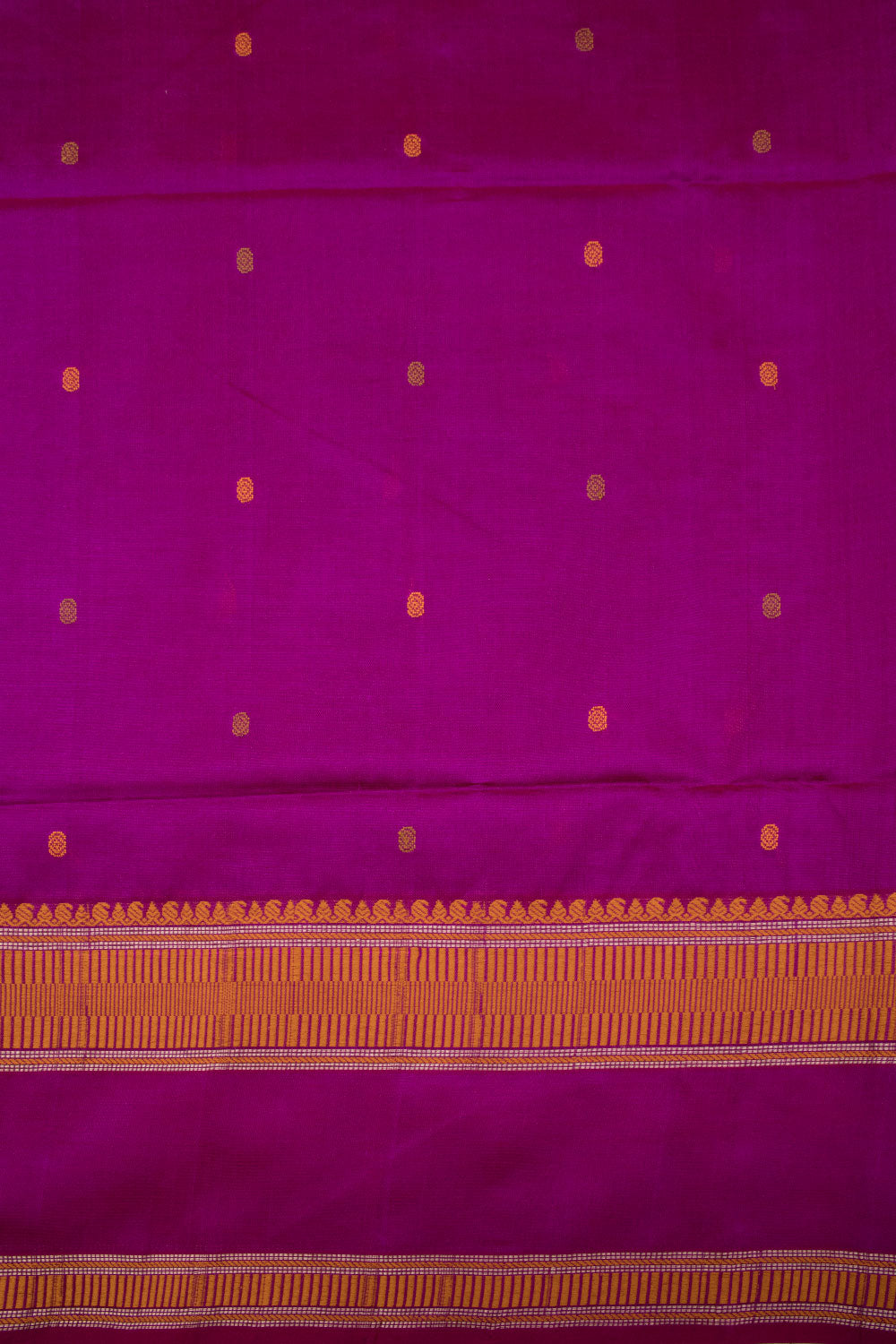 Purple Handloom Kanchi Silk Cotton Saree 10073555