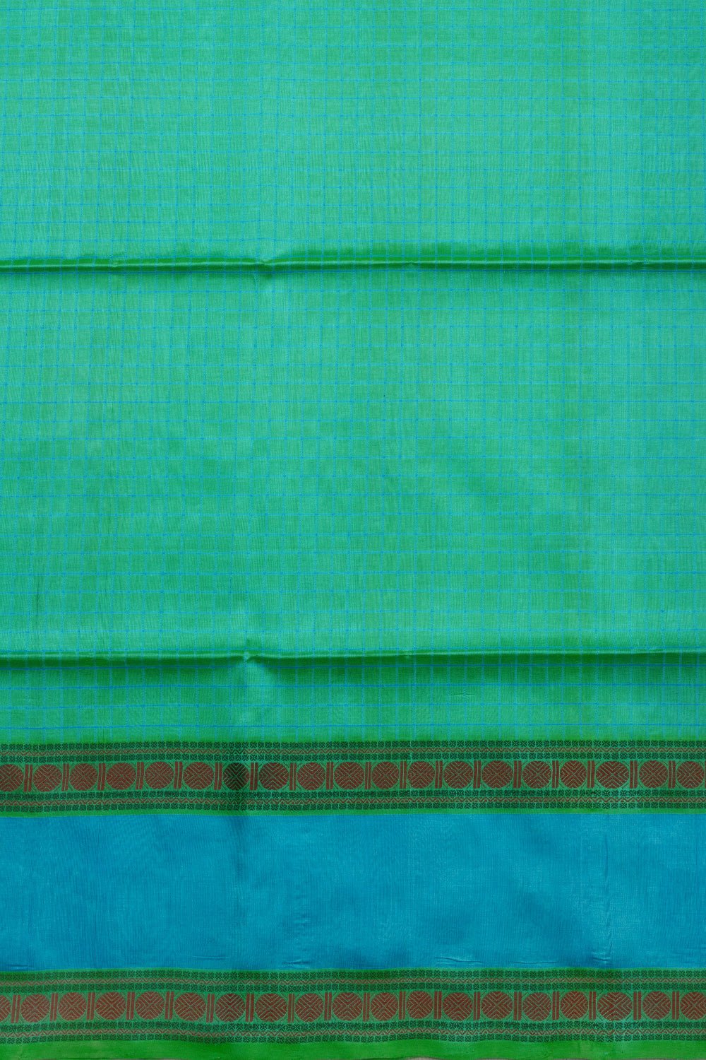 Green Handloom Kanchi Silk Cotton Saree 10073557