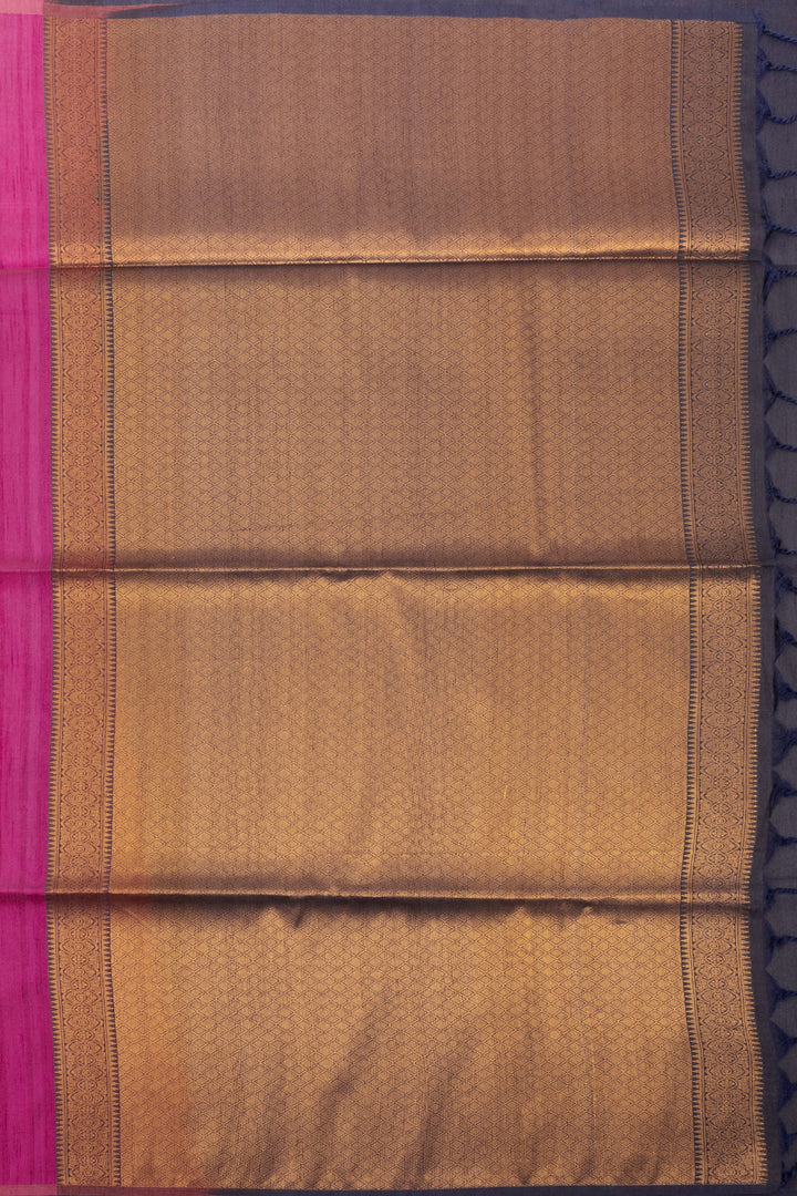 Magenta Jute Weave Kanjivaram Silk Saree 10073845