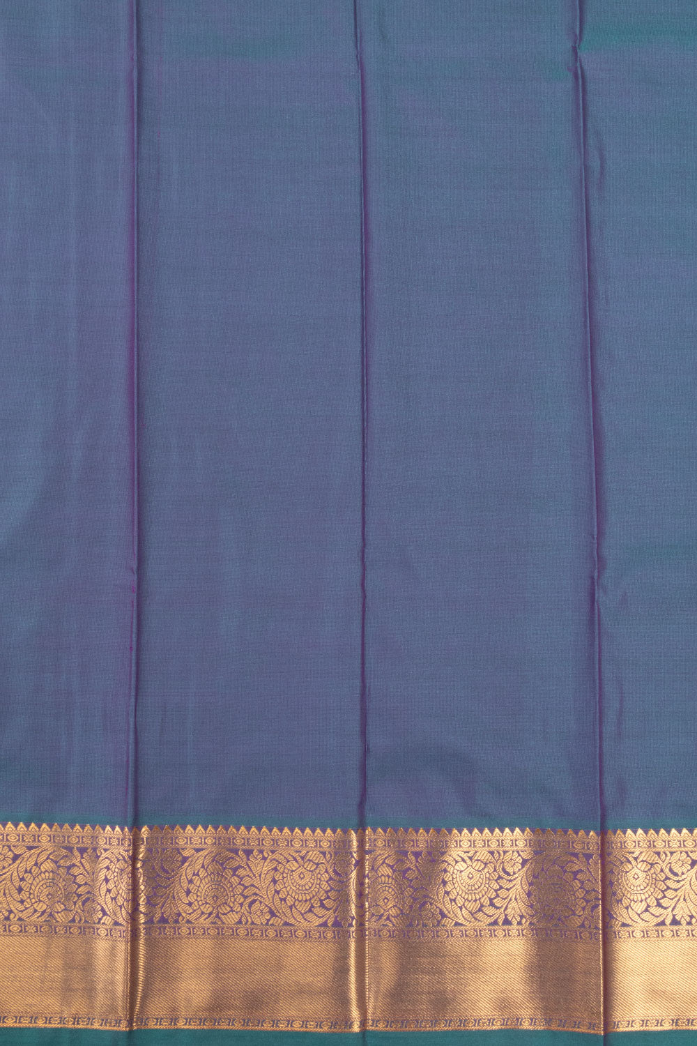 Purple Kanjivaram Silk Saree with Contrast Pallu 10073881