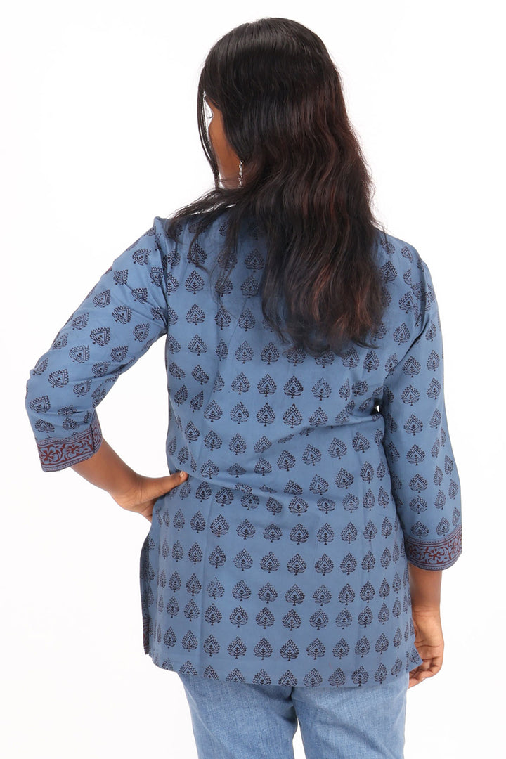 Blue Bagh Printed Cotton Kurti