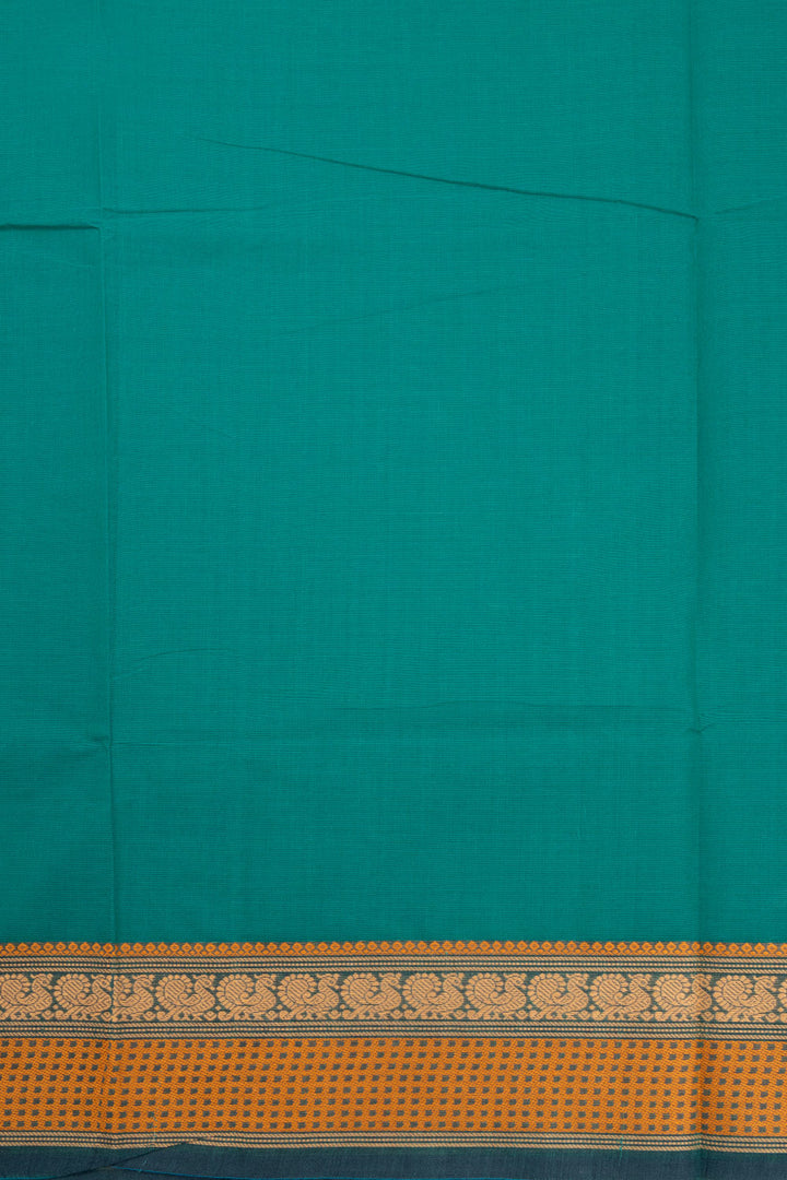 Blue Handloom Kanchi Cotton Saree