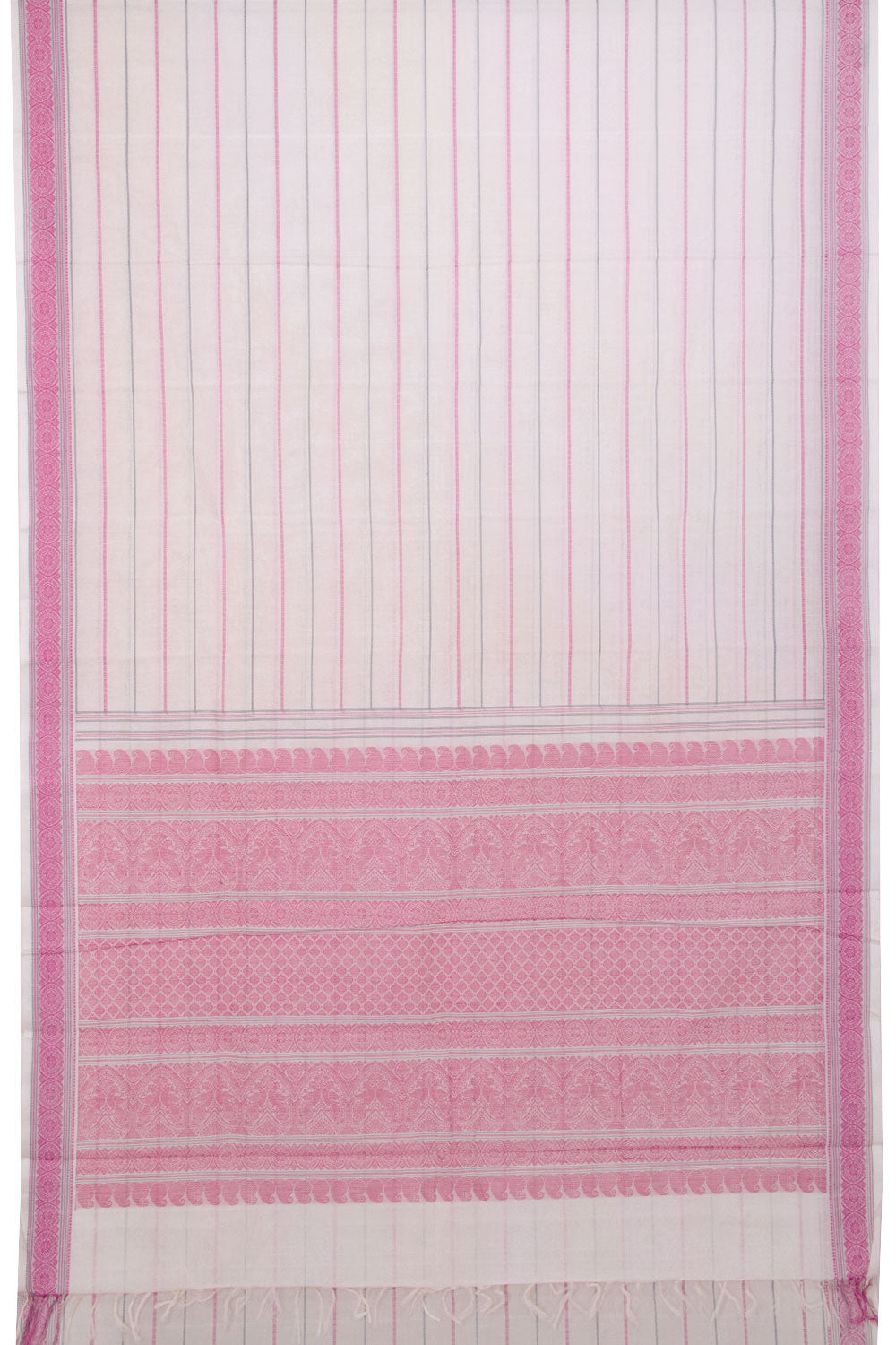 Pink Handloom Kanchi Cotton Saree - Avishya