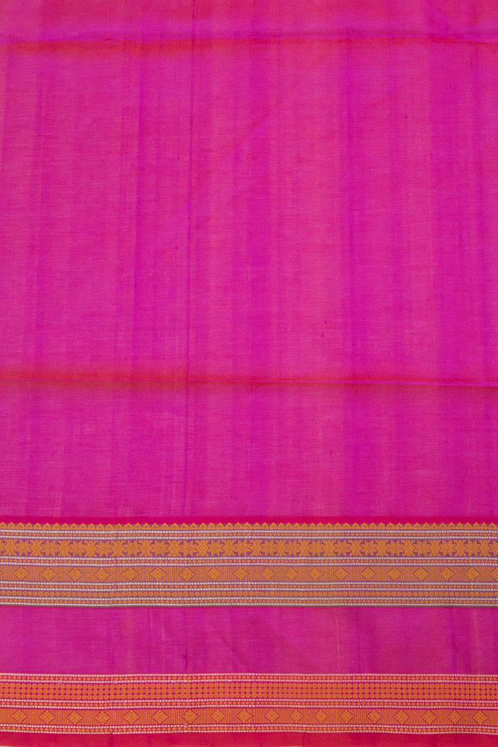 Purple Handloom Kanchi Silk Cotton Saree - Avishya