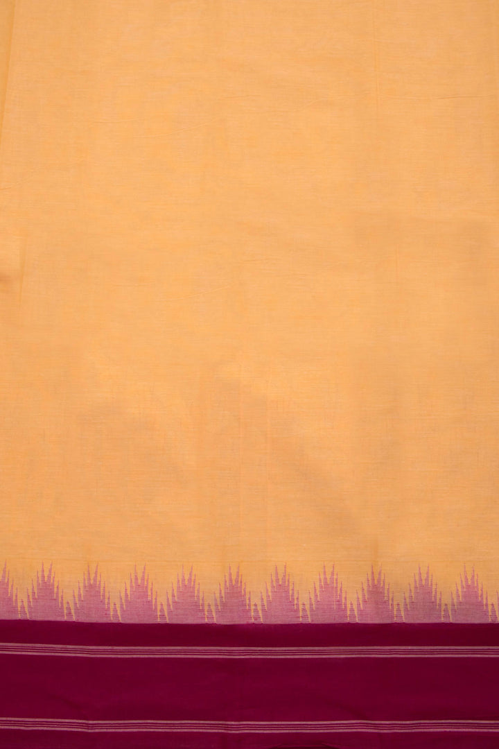 Topaz Orange Handloom Kanchi Cotton Saree 10069390 - Avishya