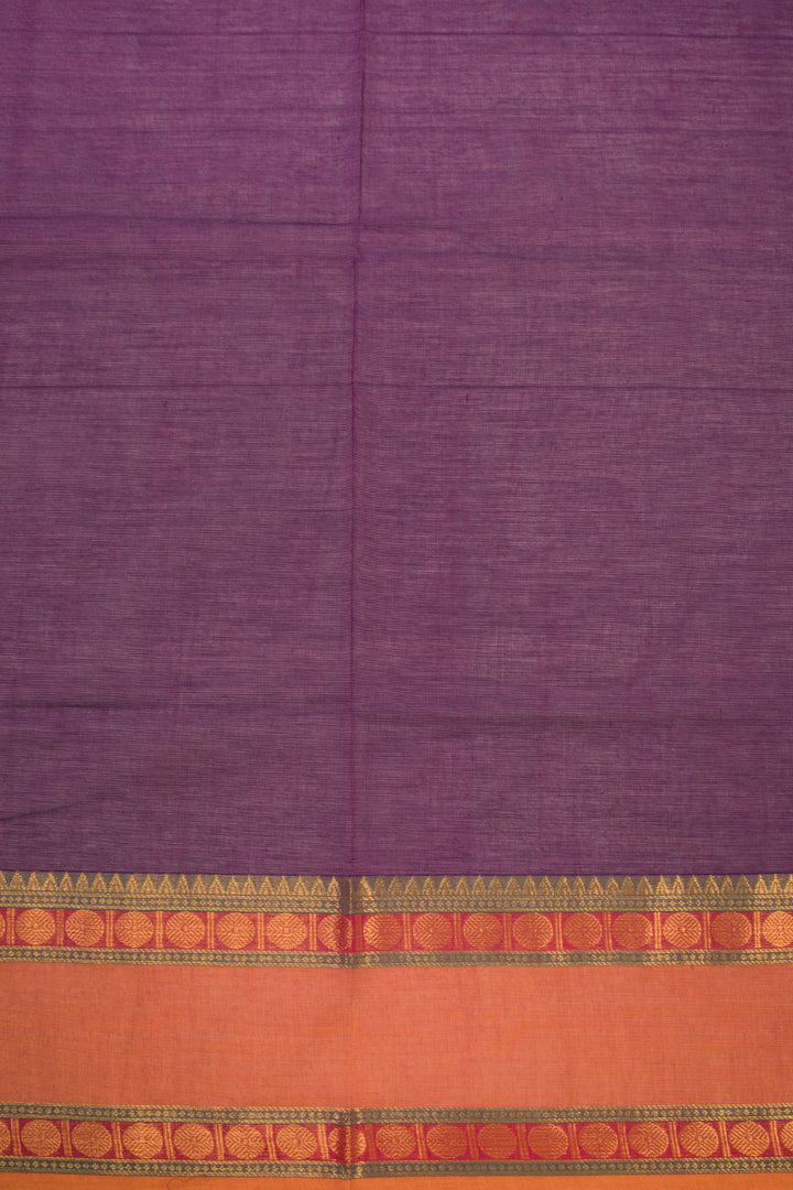 Violet Handloom Kanchi Cotton Saree