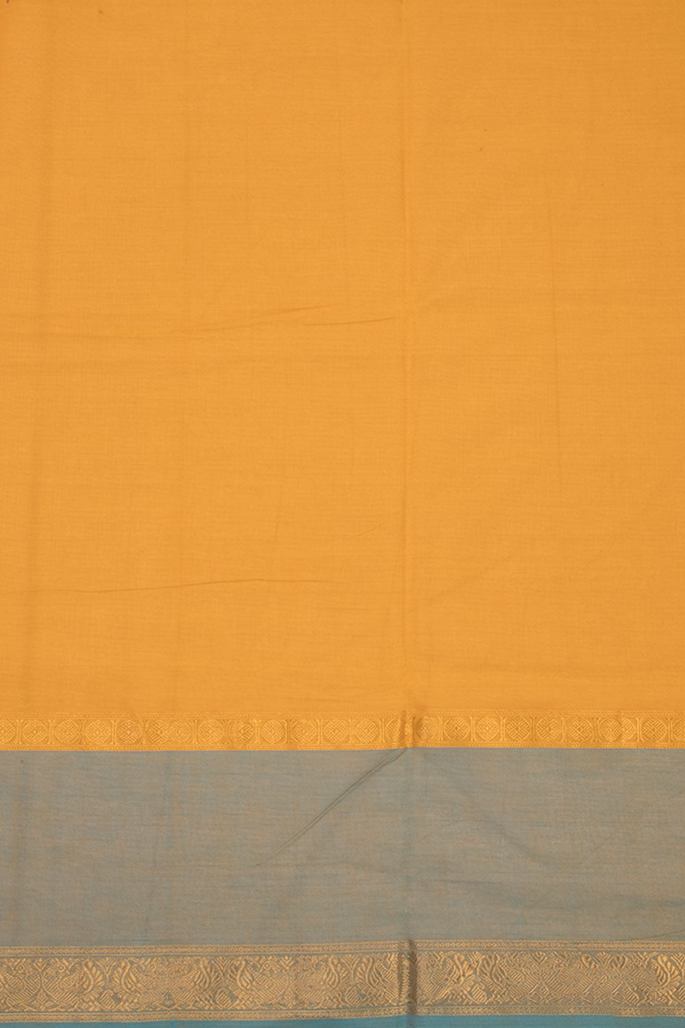 Yellow Handloom Kanchi Cotton Saree 