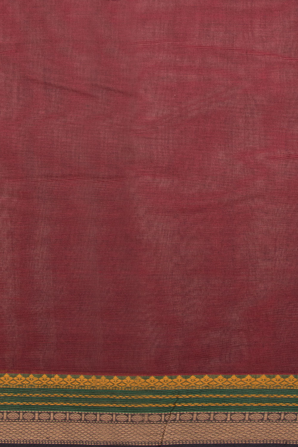 Maroon Handloom Kanchi Cotton Saree Maroon Handloom Kanchi Cotton Saree 