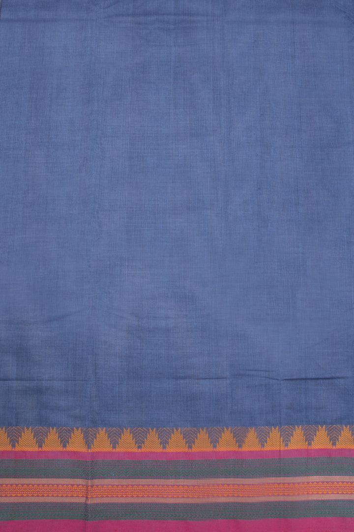 Blue Handloom Kanchi Cotton Saree 