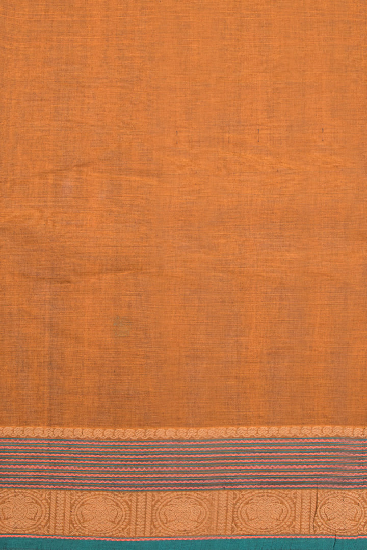 Brown Handloom Kanchi Cotton Saree