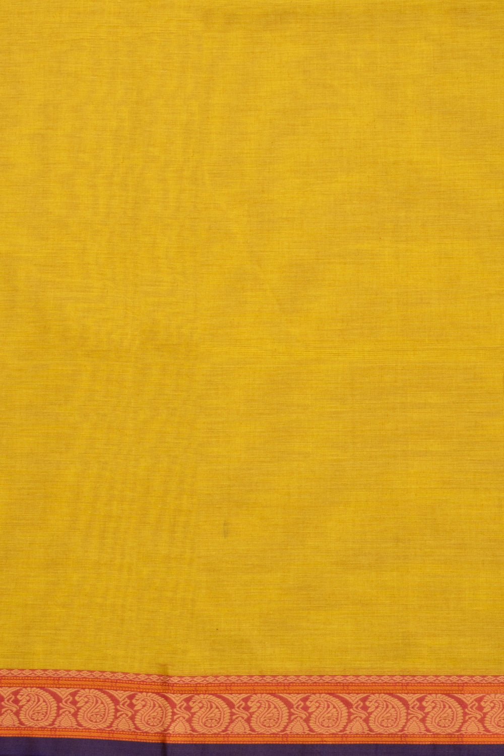 Yellow Handloom Kanchi Cotton Saree