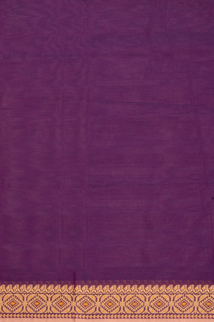 Violet Handloom Kanchi Cotton Saree