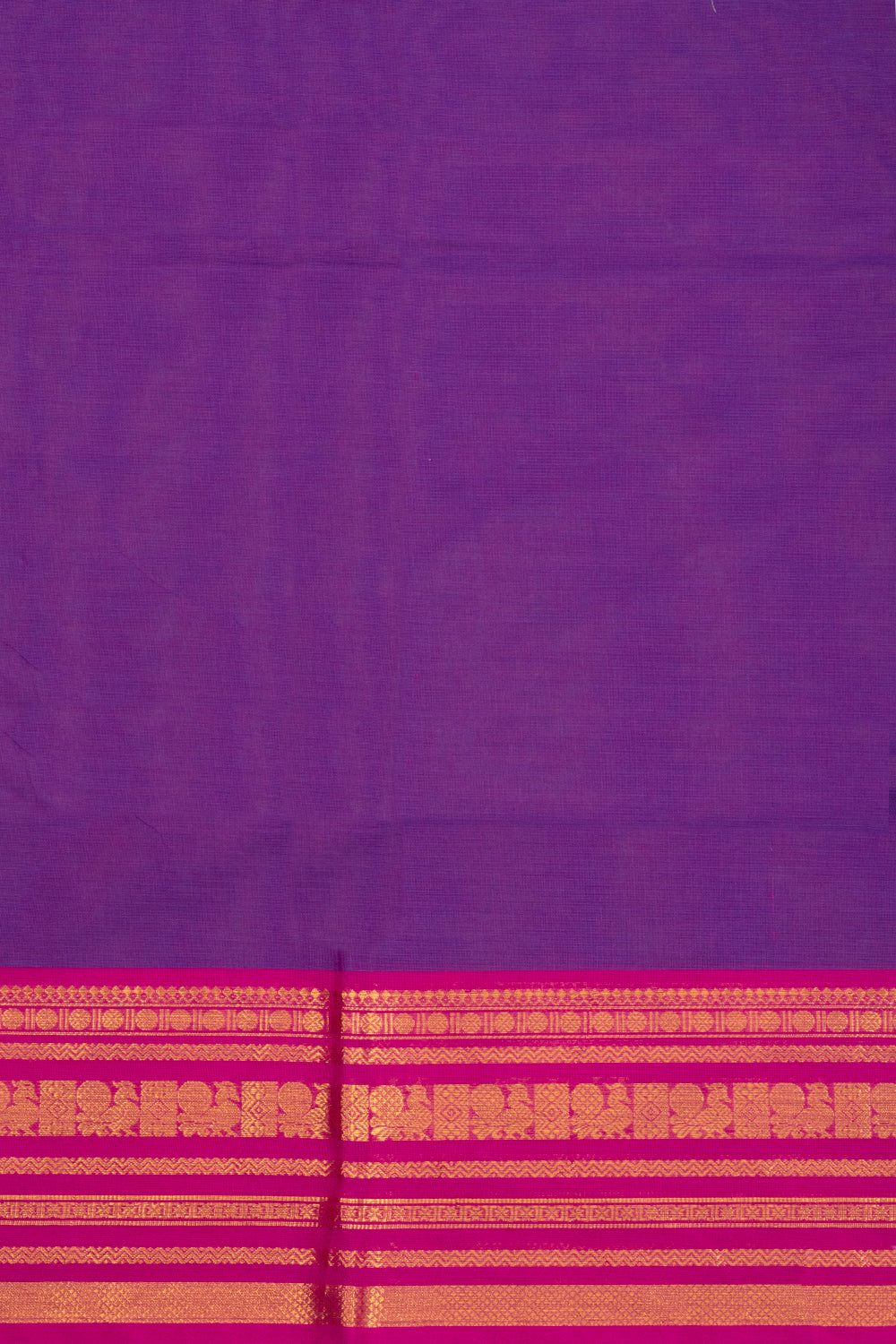 Violet Handloom Kanchi Cotton Saree