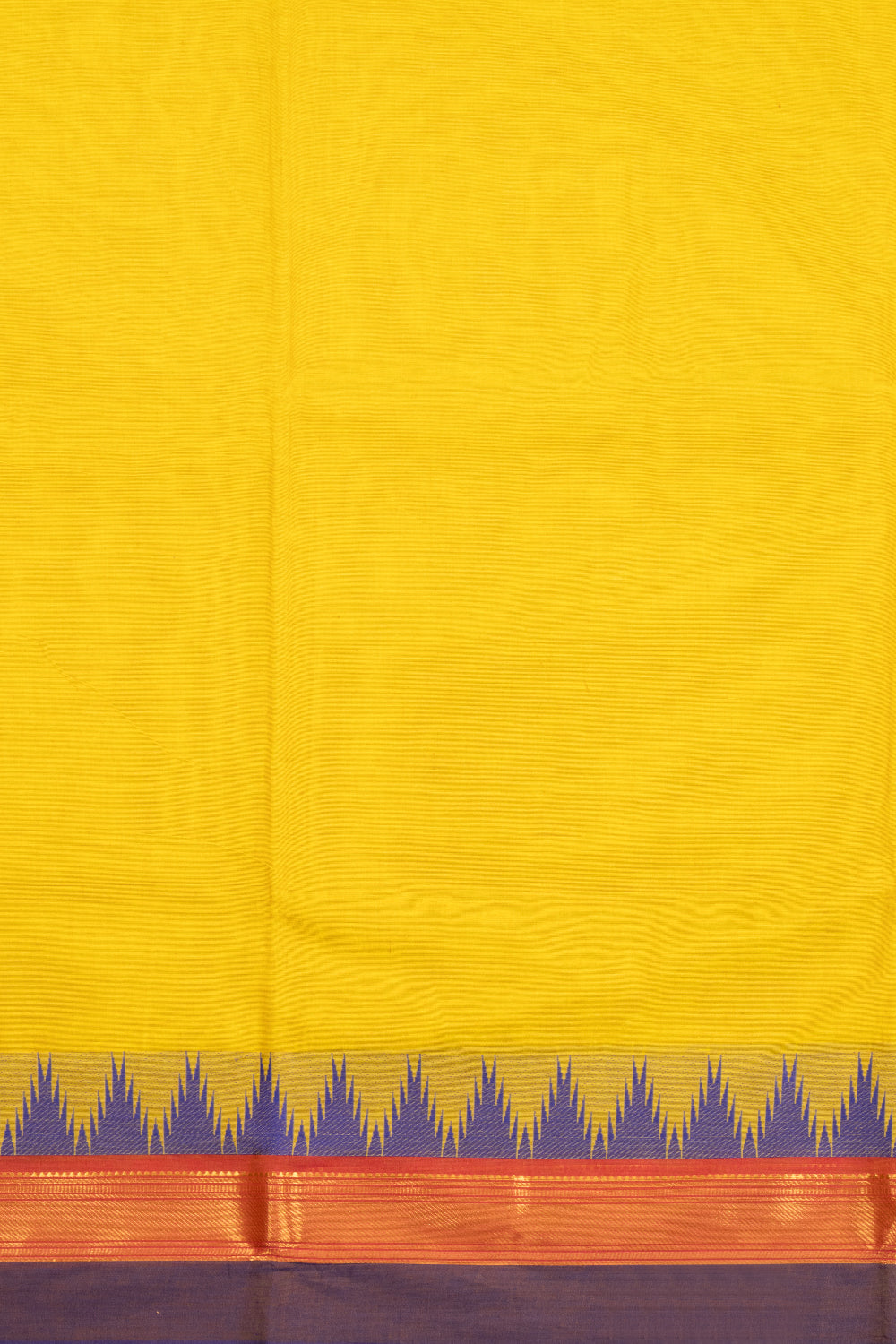 Yellow Handloom Kanchi Cotton Saree