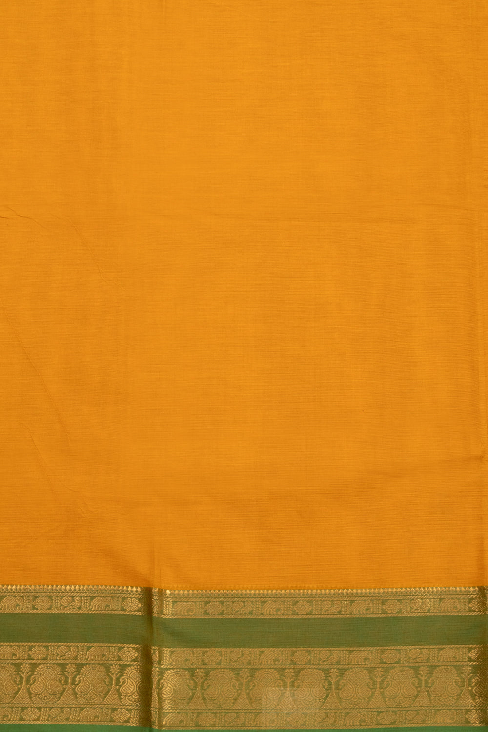 Orange Handloom Kanchi Cotton Saree