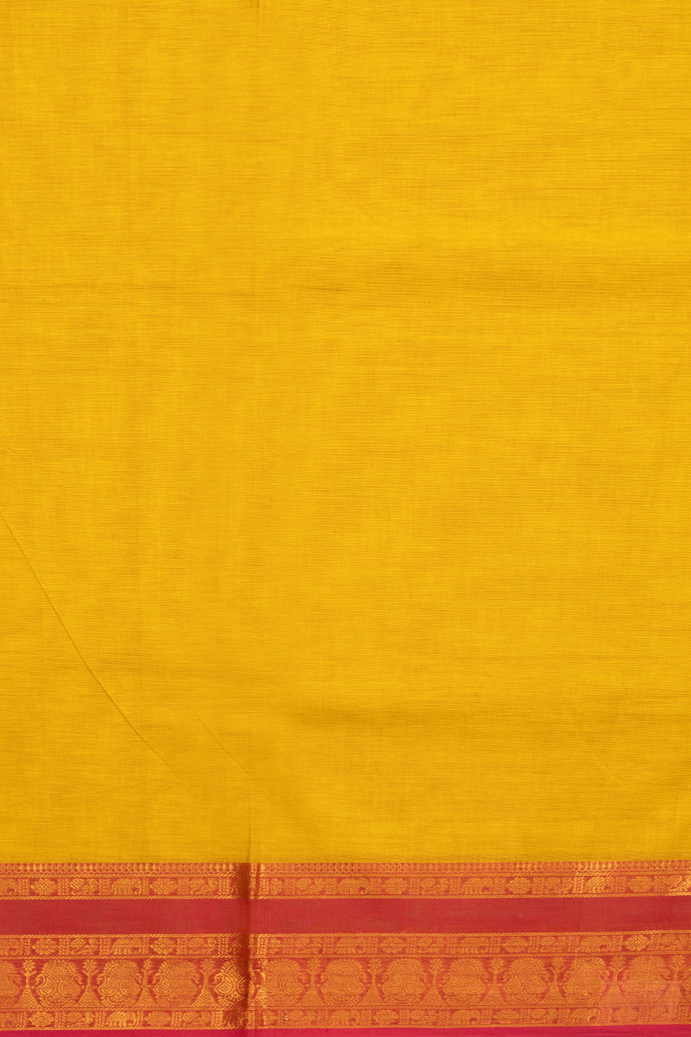 Yellow Handloom Kanchi Cotton Saree