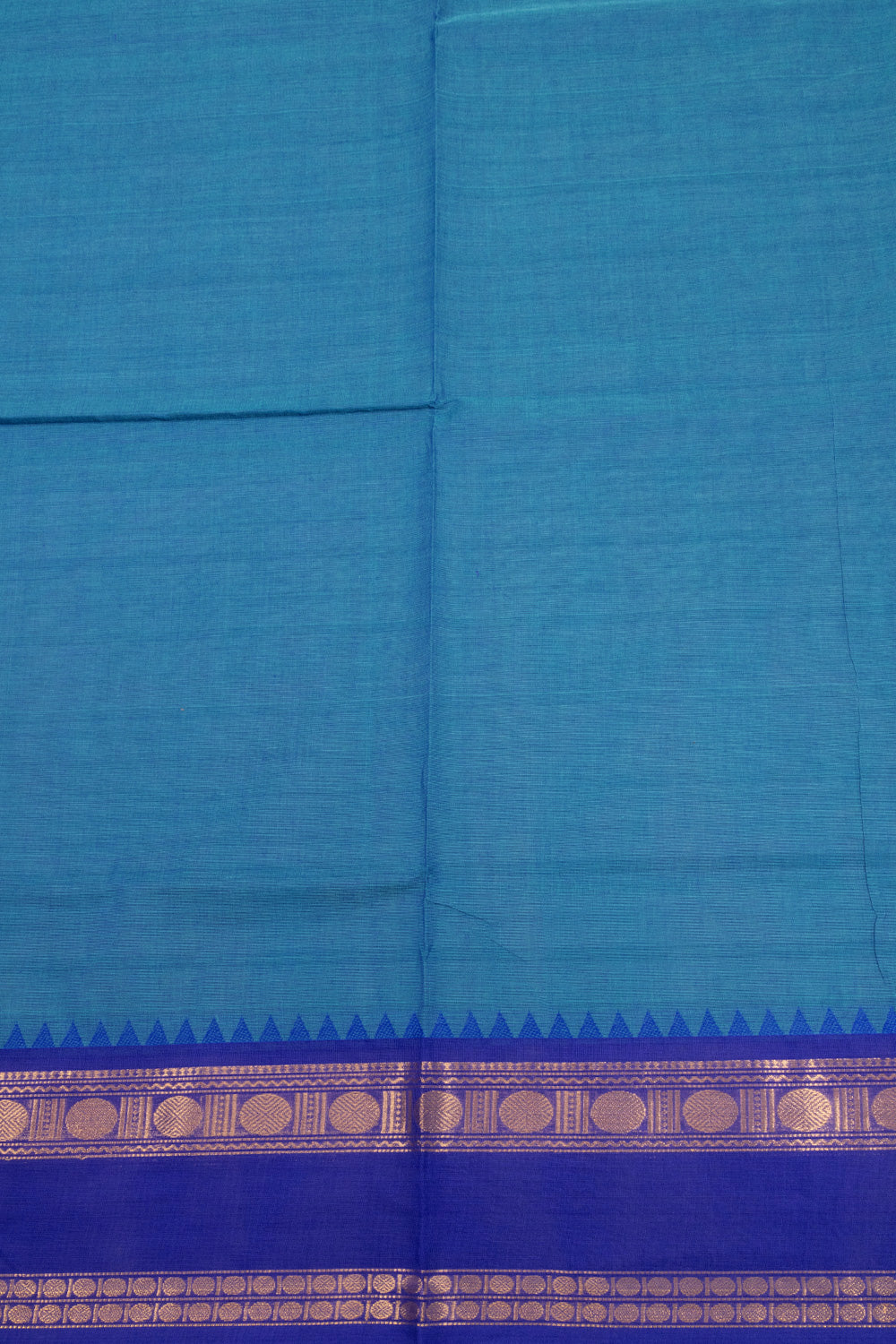 Blue Handloom Kanchi Cotton Saree