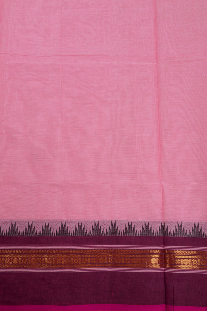 Pink Handloom Kanchi Cotton Saree