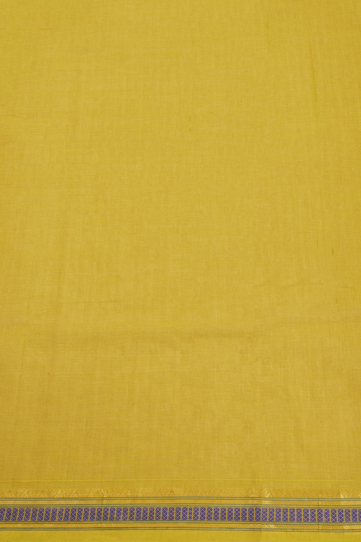 Yellow Handloom Kanchi Cotton Saree