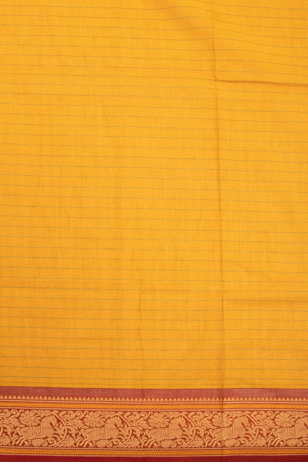 Yellow Handloom Kanchi Cotton Saree