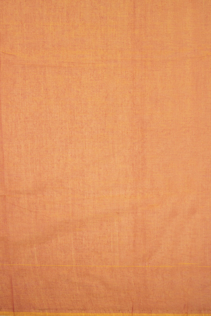 Orange Handloom Kanchi Cotton Saree