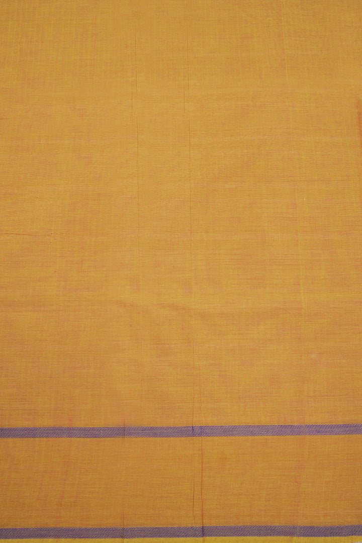 Orange Handloom Kanchi Cotton Saree