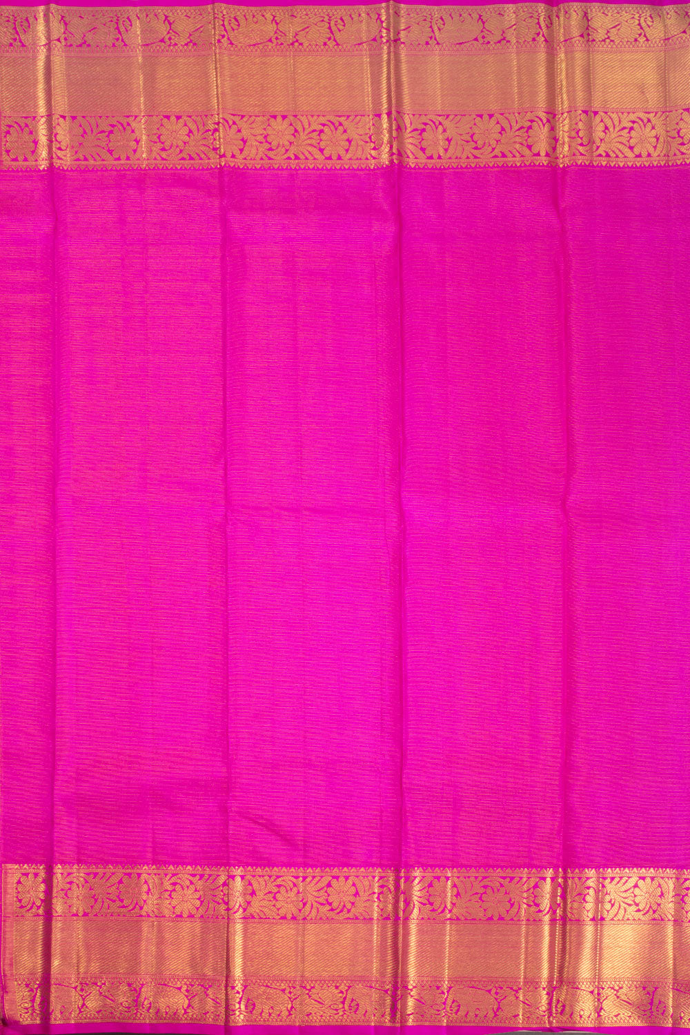 Hot Pink Vaira Oosi Bridal Kanjivaram Silk Saree 10070624