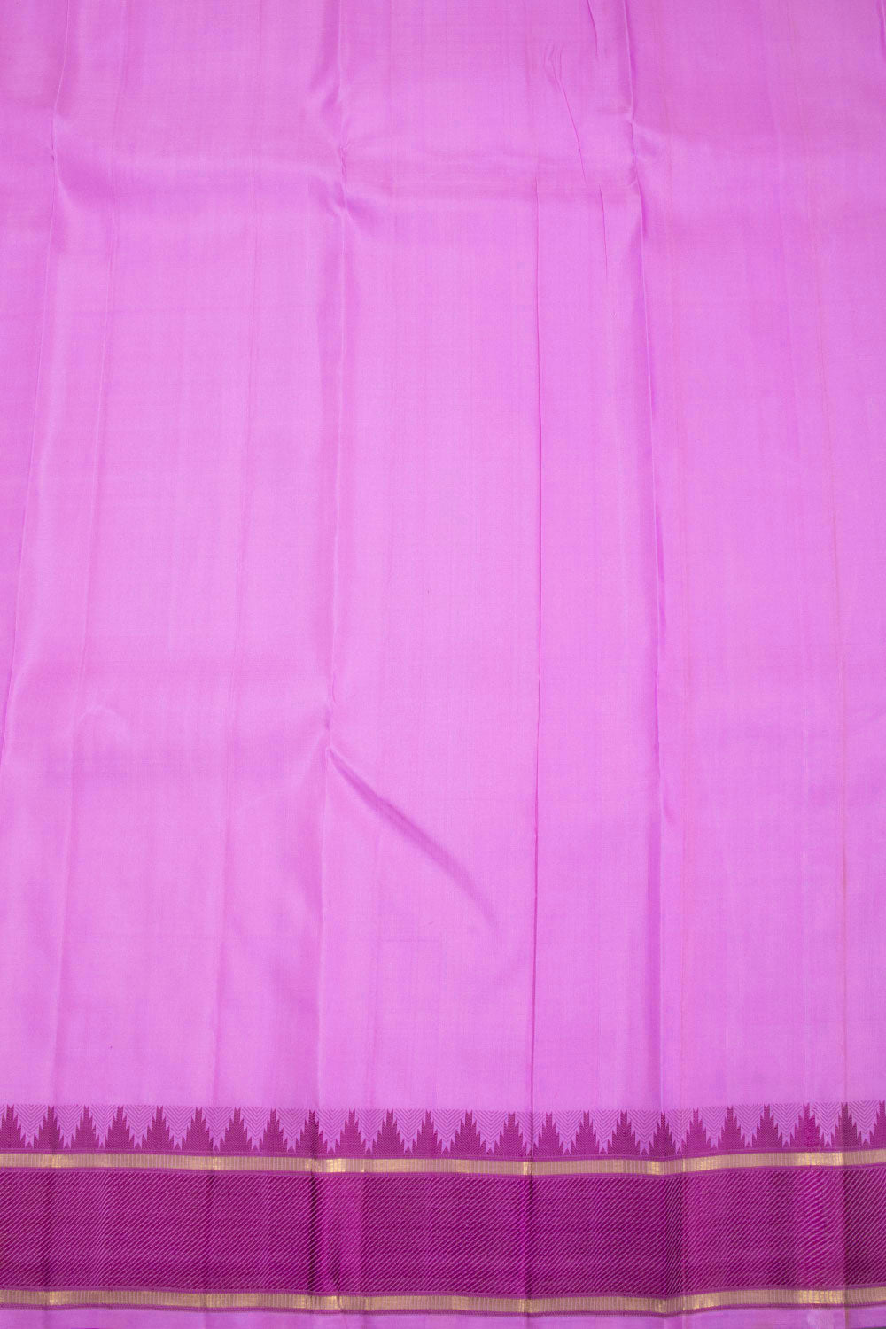 Neon Pink Threadwork Kanjivaram Silk Saree 10070645