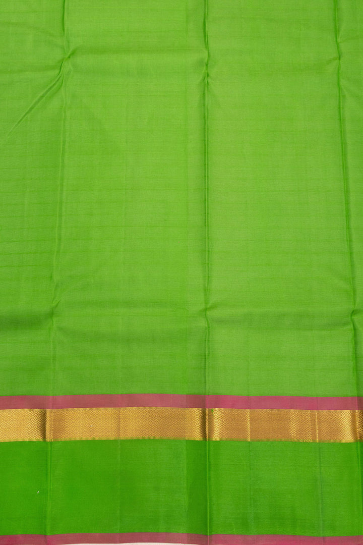 Green Handloom Kanjivaram Soft Silk Saree