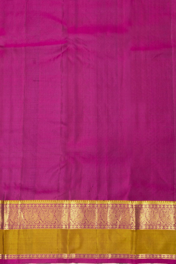 Grey Handloom Kanjivaram Silk Saree