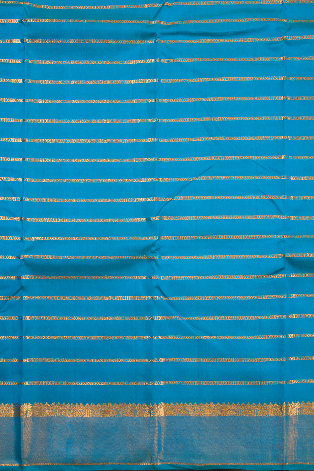 Blue Handloom Kanchipuram Pure Silk Saree 10072807