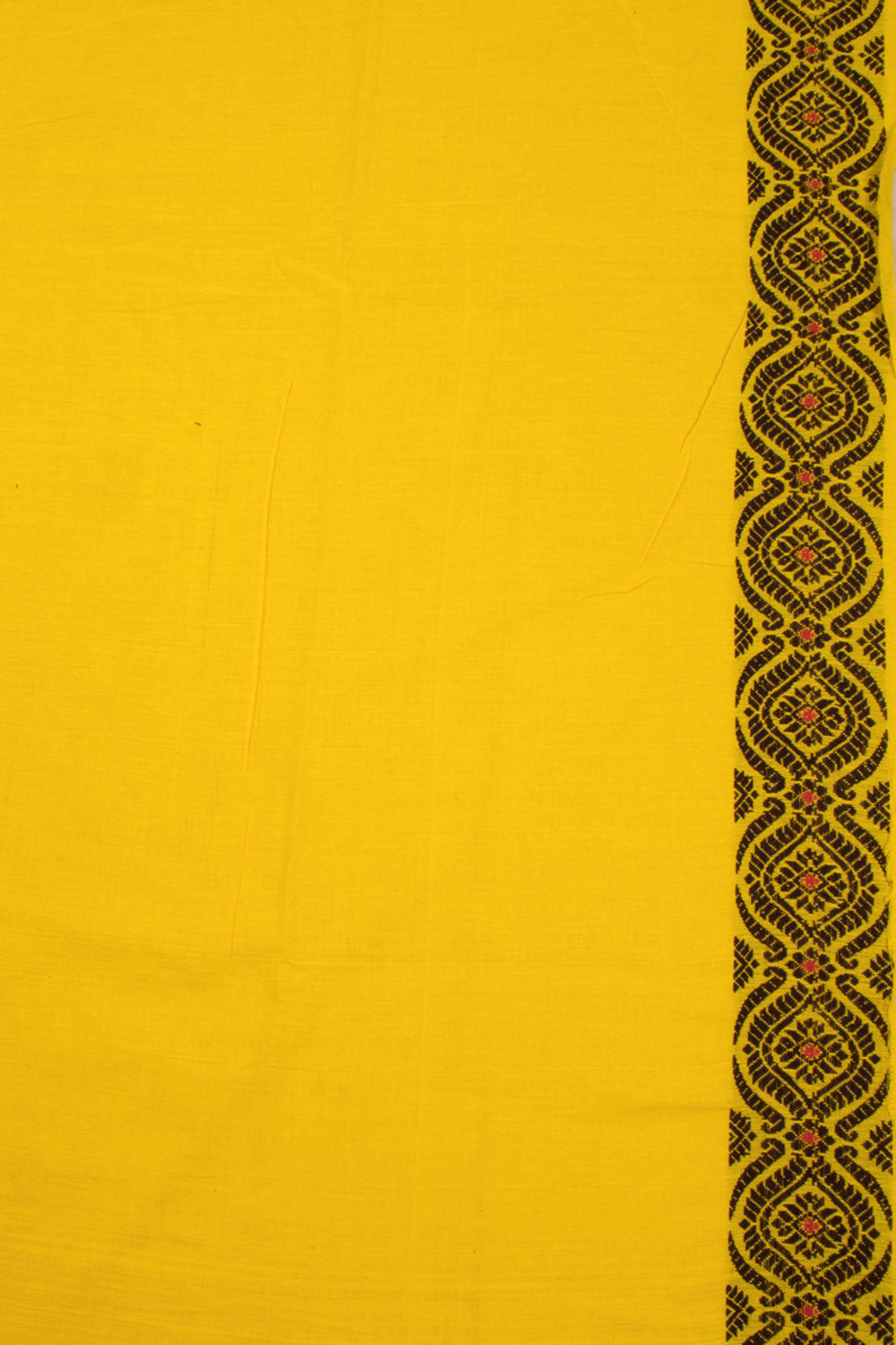 Yellow Handloom Assam Cotton Saree 10070979