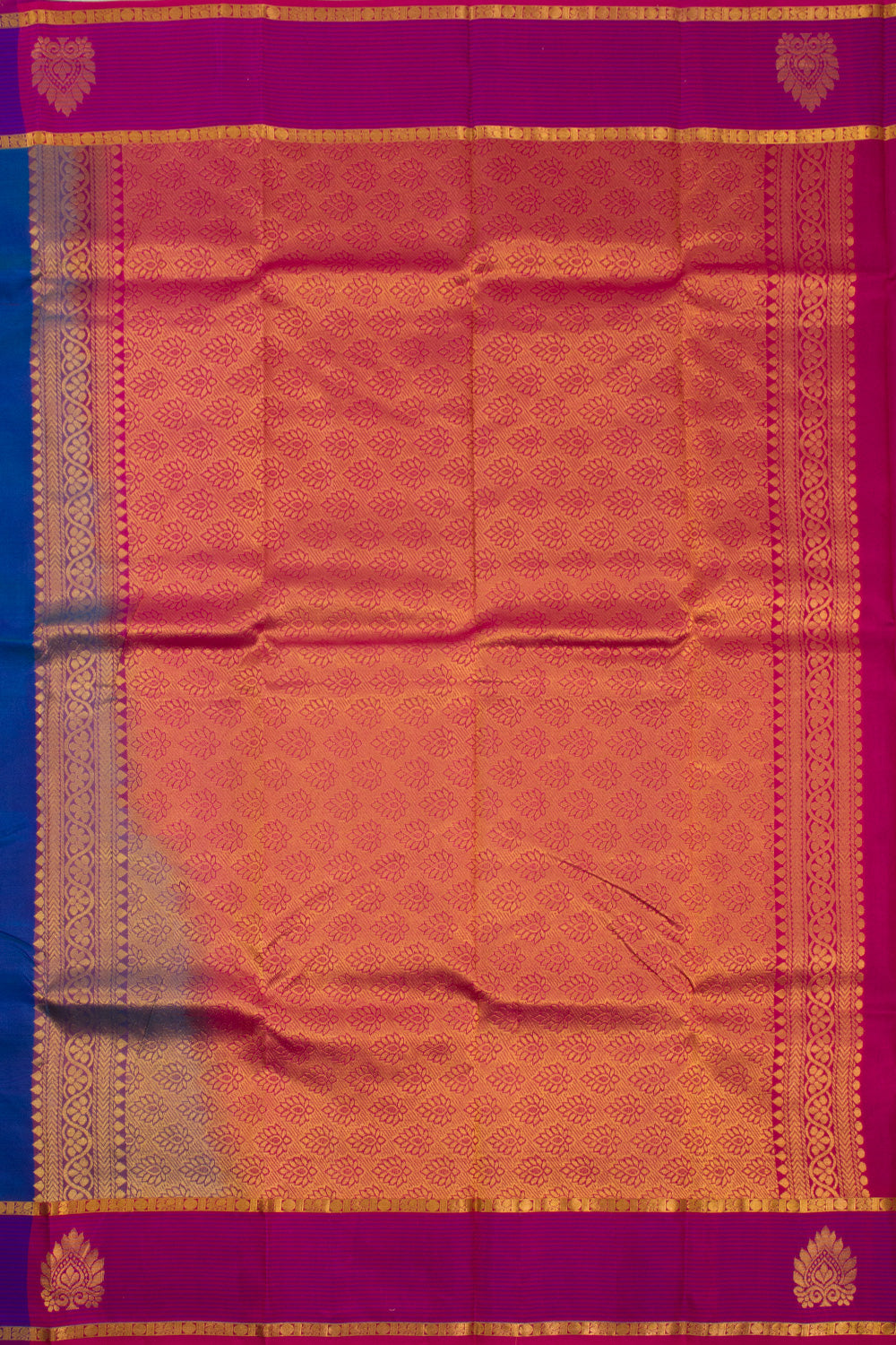 Blue Handloom Kanchipuram Pure Silk Saree 10072853