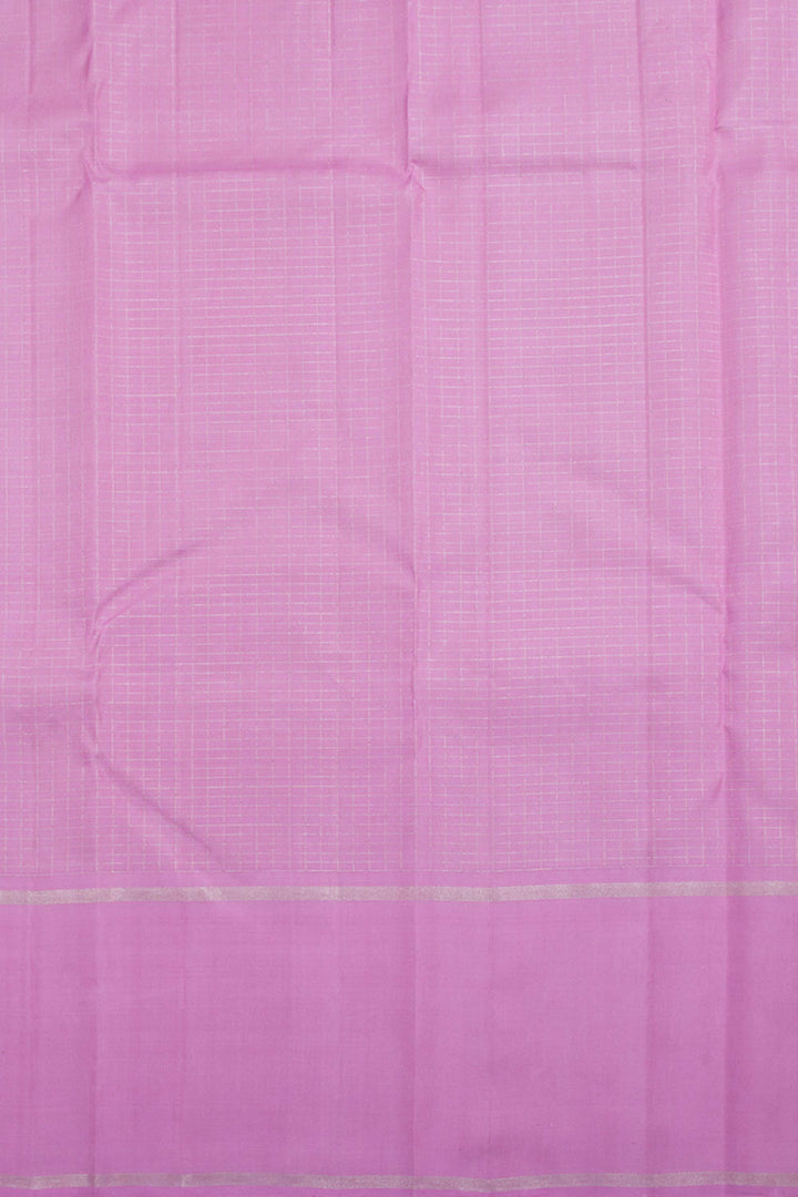 Shell Pink Pure Zari Handloom Kanjivaram Silk Saree 10062489