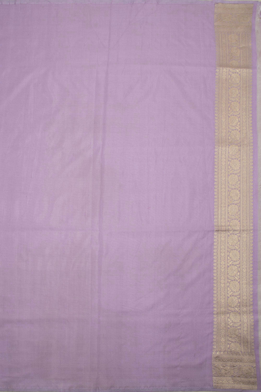 Dusky Lavender Handloom Banarasi Katan Silk Saree 10063205