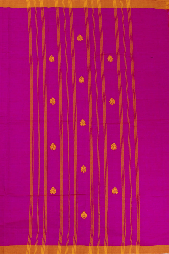 Magenta Handloom Chettinad Cotton Saree 10072569