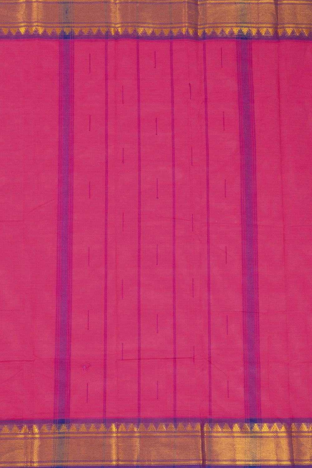 Pink Handloom Chettinad Cotton Saree 10072603